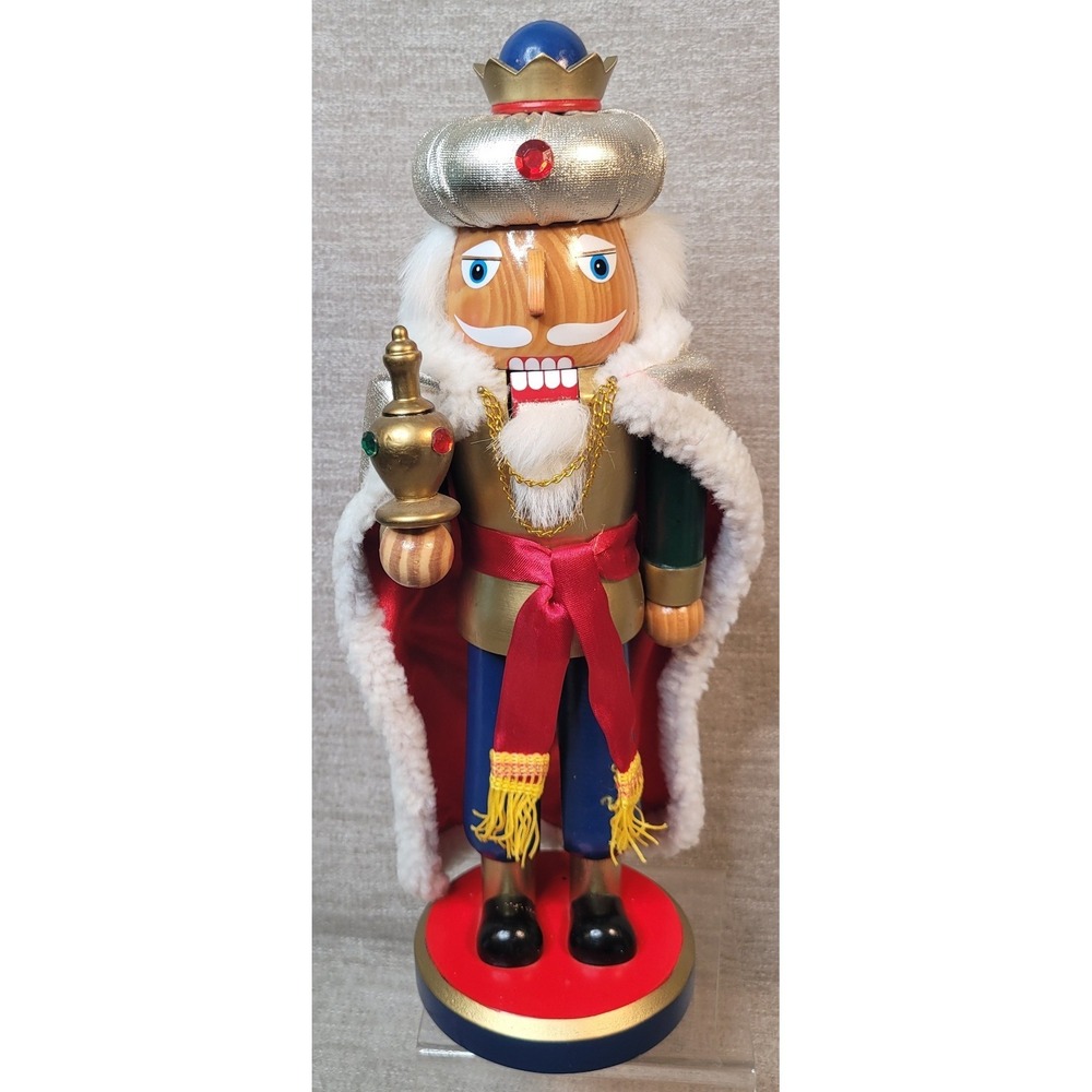 Vintage Wiseman Wooden Nutcracker Limited Edition 2004 14"‎ Tall Nice